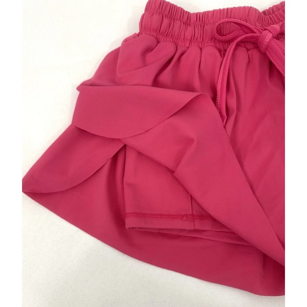 NWT Southern Sussies Pink 1/4 Zip‎ Long Sleeve Top and Shorts Girls Size 6/7